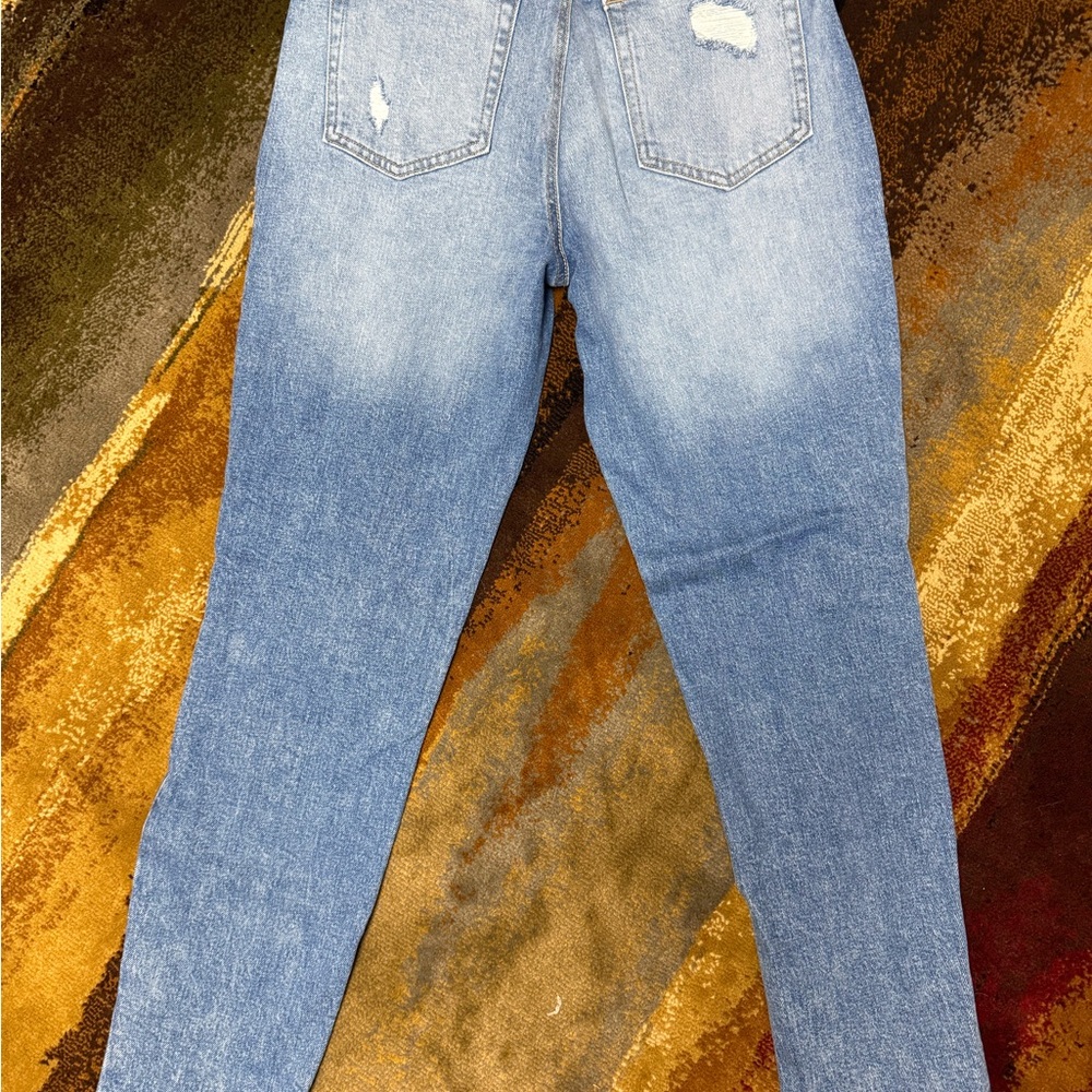 Maurices Light Blue Distressed High Rise Jeans - Picture 4 of 4